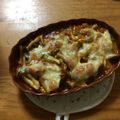 sakiin's cooksnap of when they made しめじとホウレン草のミートソースグラタン.