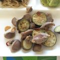 さと56's cooksnap of when they made 砂肝と茄子のアヒージョ風♪.