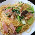 くりごはん19's cooksnap of when they made きのことベーコンの和風パスタ。.