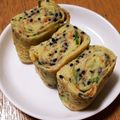 kaori238's cooksnap of when they made あみえびとごま入り卵焼き.