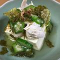 桃的美しき日々's cooksnap of when they made オクラとささみの塩こうじ冷奴.