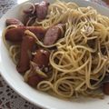 ぴよぴよ66's cooksnap of when they made ソーセージと玉ねぎのアンチョビパスタ.