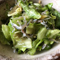 JHONAKO's cooksnap of when they made レタスとジャコのおひたし.