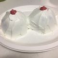 食べ盛り2人の母's cooksnap of when they made 理想のおっぱいケーキ♥︎バレンタイン用☻.