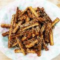 ひまわり's cooksnap of when they made ゆでたたき甘辛ごぼう.