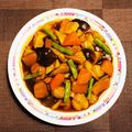 真理龍's cooksnap of when they made 根菜入り☆黒酢鶏.