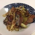 papikun's cooksnap of when they made 風邪予防に♫簡単白ネギベーコンバター醤油.