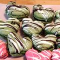 わかちんとシロ's cooksnap of when they made 抹茶チョコ＊マカロン.