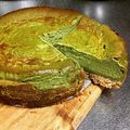 gonzou0910's cooksnap of when they made 抹茶のベイクドチーズケーキ.
