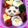 ☆にゃあご☆'s cooksnap of when they made スマイルこぼれる☆パンダ☆いなり寿司.