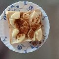瑠依子's cooksnap of when they made りんごトースト〜アップルデニッシュ風〜.