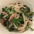 アカツキ55's cooksnap of when they made ツナほうれん草もやしのおひたし.