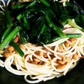 ＊いちご大福＊'s cooksnap of when they made 納豆とほうれん草のパスタ.