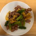 Kana's cooksnap of when they made アスパラとウインナーのマヨ炒め.