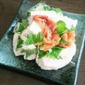 朝はカフェオレ's cooksnap of when they made コンビニのサラダチキンを使った梅肉和え.