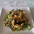 へそ氏's cooksnap of when they made 小松菜と納豆の卵炒め.