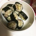 t4yru1's cooksnap of when they made 幼児用＊チーズ節海苔巻き♪.