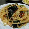 ばく★ちく's cooksnap of when they made ベーコンとほうれん草の和風パスタ.