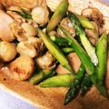 憂guushan's cooksnap of when they made アスパラとホタテのバター醤油炒め.