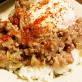 y−mama22's cooksnap of when they made 味噌でコク旨♪ひき肉ともやしのあんかけ丼.