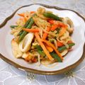 ＠迷子＠'s cooksnap of when they made 切り干し大根の煮物♪ちくわ入り.