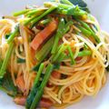 u3yumi's cooksnap of when they made ハムとほうれん草のトマトソースパスタ.