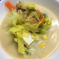 たぬとん's cooksnap of when they made 味噌ミルクスープ.