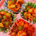 miemi0801's cooksnap of when they made ☆ハマるよ！タコのマヨケチャ炒め☆.
