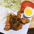まみむめももか's cooksnap of when they made 甘辛ポークソテー♪.