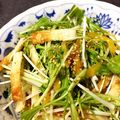 クック0WXW1R☆'s cooksnap of when they made 水菜とたくあんのごまサラダ.
