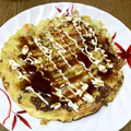 aya＊”'s cooksnap of when they made キャベツと玉子のお好み焼き風.
