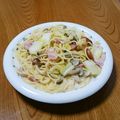 msft5632's cooksnap of when they made 簡単♪白菜とウインナーの生クリームパスタ.