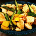 Eggplant23's cooksnap of when they made 芋と南瓜と鶏肉の揚げ煮.