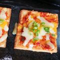 マロンナ＊'s cooksnap of when they made 絹揚げ豆腐のキムチーズ焼き.