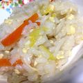 21歳mama☆'s cooksnap of when they made 簡単☆白菜と人参と卵の雑炊.