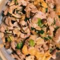 kara's cooksnap of when they made 薄上げと豚肉でバターしょうゆ炒め.