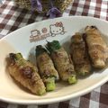 yuminan47k's cooksnap of when they made 豚バラスライスしそ巻き串焼き.