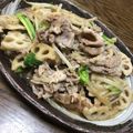 koriko23's cooksnap of when they made ♡豚肉ともやしと蓮根のバター醤油炒め♡.