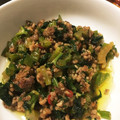 クック52NU9O☆'s cooksnap of when they made セロリと合挽き肉のピリ辛炒め.