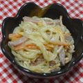 tokotann's cooksnap of when they made 照りマヨ風で✾こくまろ春雨サラダ.