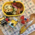 chi☆nyan's cooksnap of when they made 怪盗グルー★ミニオン★簡単可愛いキャラ弁.