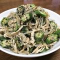 ままばなな1020's cooksnap of when they made うまっ!!鶏胸肉とオクラのネバッともやし.