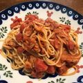 やまっし〜's cooksnap of when they made シェフ直伝　干エビワタリガニスパゲティー.