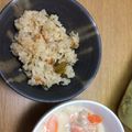 テヨン1's cooksnap of when they made 茎わかめの炊き込みご飯.