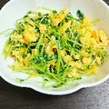 きょうたろうのすけ's cooksnap of when they made 簡単♡豆苗と卵のふんわり炒め.