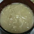 ヨシヨッシー's cooksnap of when they made エノキと溶き卵の味噌汁(合わせ味噌).