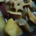 わんた☆'s cooksnap of when they made 行楽遠足弁当サツマイモ蓮根こんにゃく炒め.