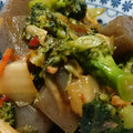 pon333's cooksnap of when they made 蒟蒻とブロッコリーとキムチの炒め物.