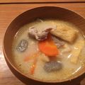 いおたん◎'s cooksnap of when they made コク旨☆ごま豆乳味噌スープ.
