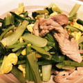 orsino's cooksnap of when they made 小松菜と豚肉の玉子炒め.